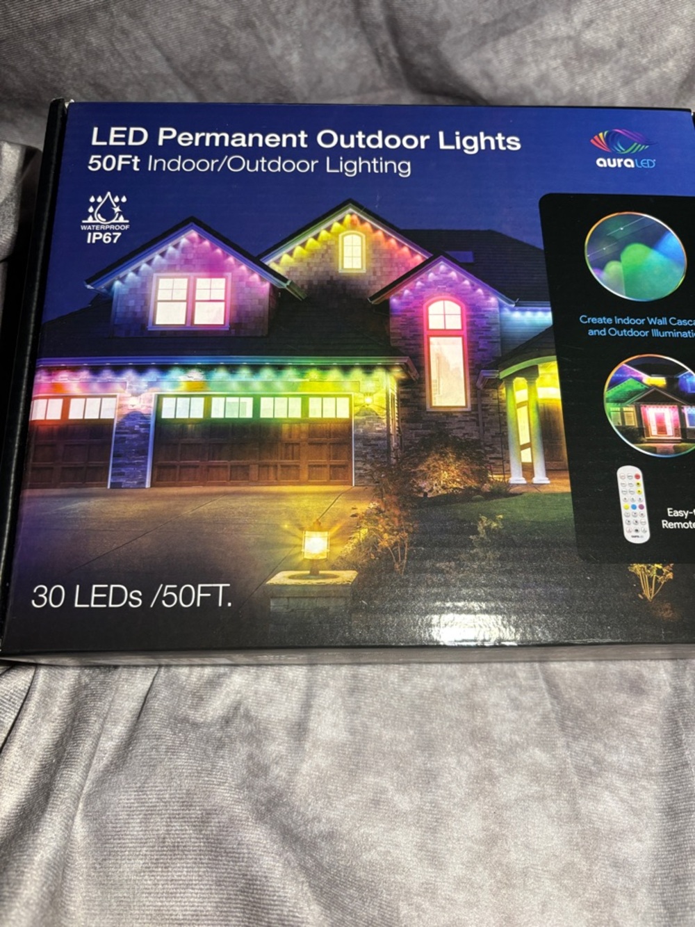AuraLED Multi-Color LED Permanent Outdoor Lights - 50ft
